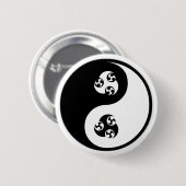 Yin Yang Anime Ronde Button 5,7 Cm (Voorkant /achterkant)