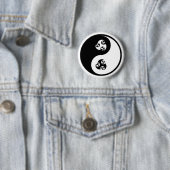 Yin Yang Anime Ronde Button 5,7 Cm (In situ)