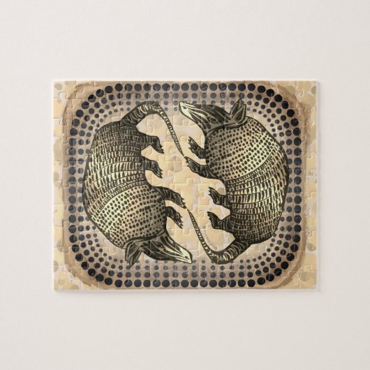 Yin Yang Armadillo Legpuzzel (Horizontaal)