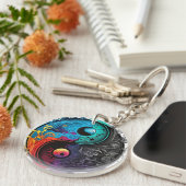 Yin & Yang – Armonia Contrarilor Sleutelhanger (Voorkant Rechts)
