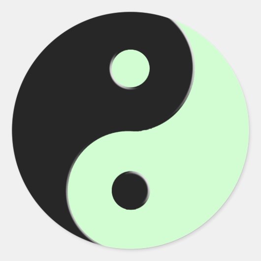 Yin & Yang Asian Symbol Harmony & Balance Stickers (Voorkant)
