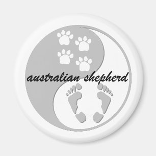 yin yang australian shepherd magneet