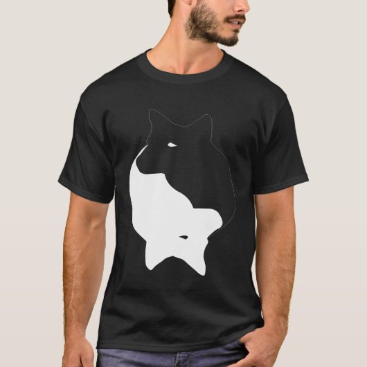 Yin Yang Australisch vee hond heler symbool Zen T-shirt (Voorkant)
