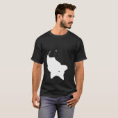Yin Yang Australisch vee hond heler symbool Zen T-shirt (Voorkant volledig)