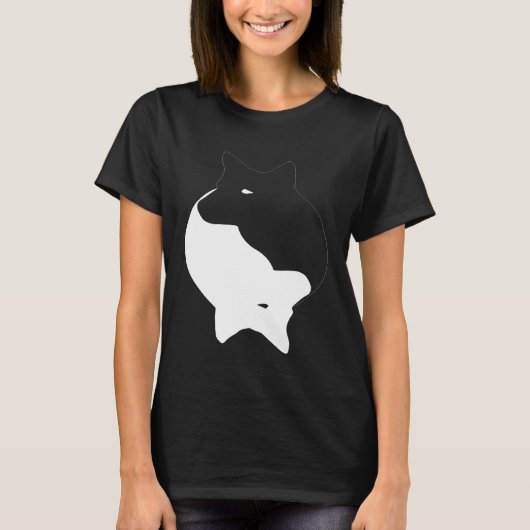 Yin Yang Australisch vee hond heler symbool Zen T-shirt (Voorkant)