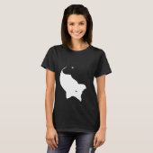 Yin Yang Australisch vee hond heler symbool Zen T-shirt (Voorkant volledig)