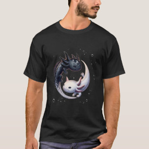 Yin Yang Axolotls Japans Grafisch Anime Kunst Axol T-shirt
