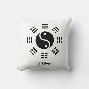 Yin Yang Ba Gua I Ching Symbool - Acht Trigrammen Kussen