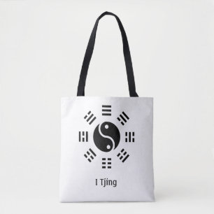 Yin Yang Ba Gua I Ching Symbool - Acht Trigrammen Tote Bag