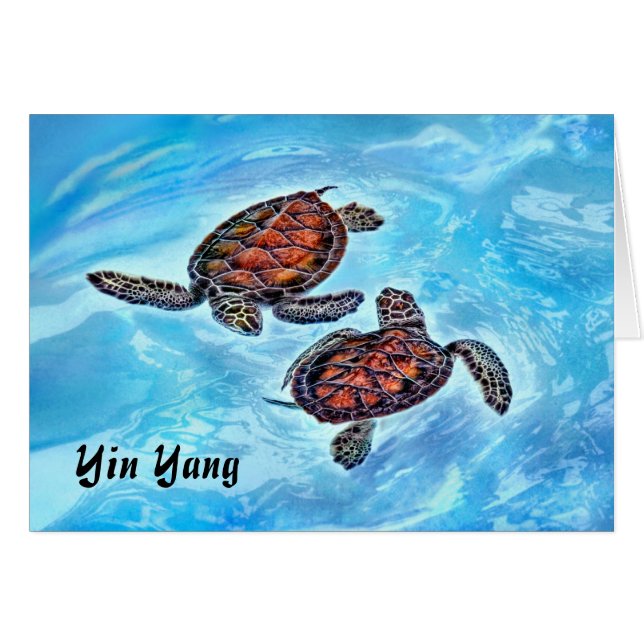 Yin Yang Baby Turtles (Voorkant Horizontaal)