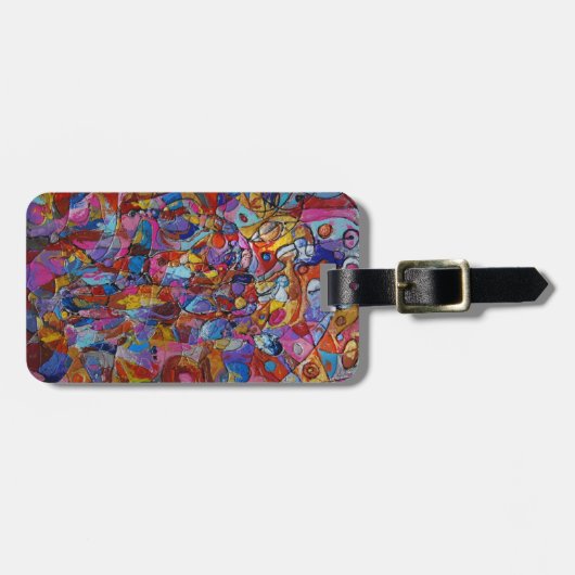 Yin Yang Bagagelabel (Voorkant horizontaal)