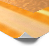 YIN YANG Balance: Brede gouden grens Poster (Hoek)