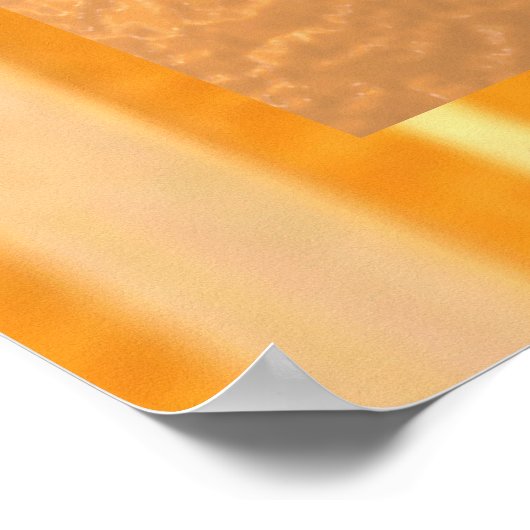 YIN YANG Balance: Brede gouden grens Poster (Hoek)