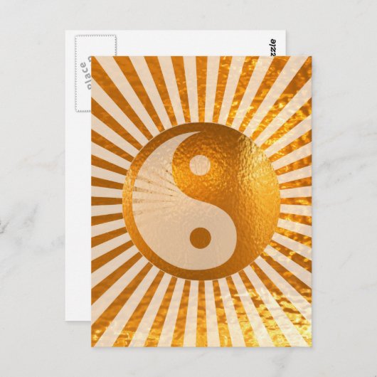 YIN YANG Balance: een must voor jezelf Briefkaart (Voorkant / Achterkant)