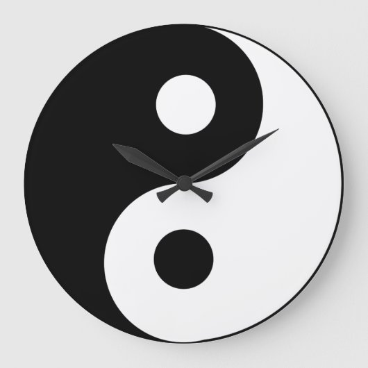 Yin & Yang Balance Grote Klok (Voorkant)