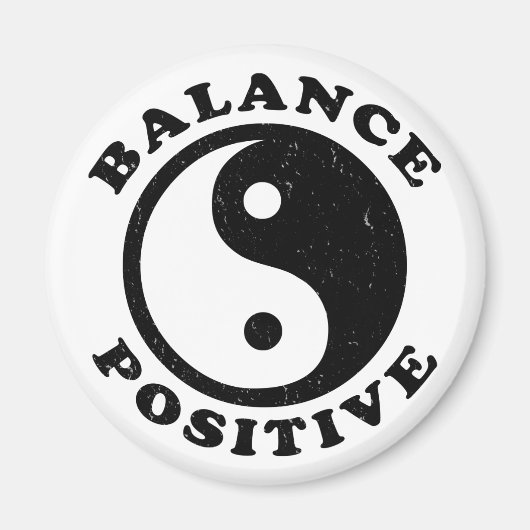 Yin Yang Balance Positive Zen Life Magneet (Voorkant)