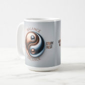 Yin Yang Balance Work Play Study Rest Mug Koffiemok (Voorkant links)