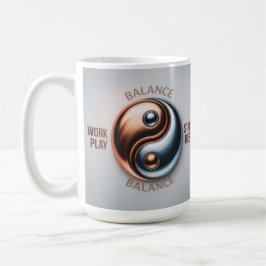 Yin Yang Balance Work Play Study Rest Mug Koffiemok