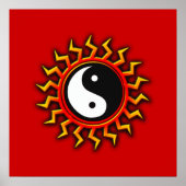 Yin Yang Balanced Sun Poster (Voorkant)