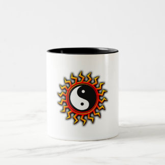 Yin Yang Balanced Sun Tweekleurige Koffiemok