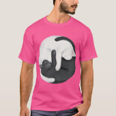 Yin Yang Balancing Cats gift gift T-shirt (Voorkant)