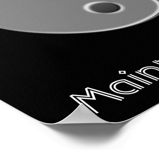 yin-yang, balans behouden poster (Hoek)