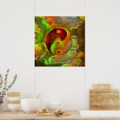 Yin - Yang. Balans Poster (Keuken)