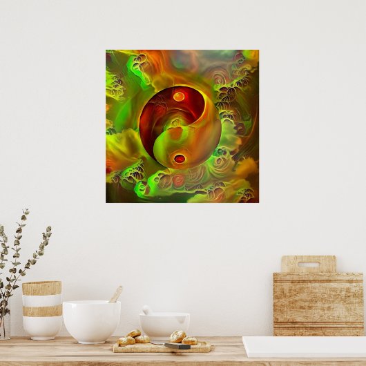 Yin - Yang. Balans Poster (Keuken)