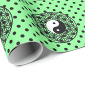 Yin Yang, bang geometrie, polka dots, Cadeaupapier (Rol Hoek)