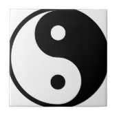 yin yang Basic Line Tegeltje (Voorkant)