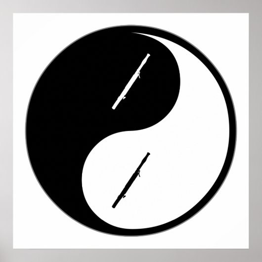 Yin Yang Bassoon Poster (Voorkant)