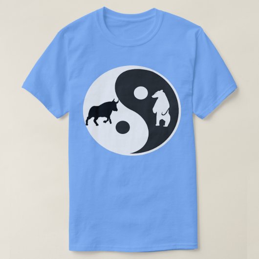 Yin Yang beer bull stock trading Premium2101 T-shirt (Design voorkant)