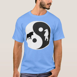 Yin Yang beer bull stock trading Premium2101 T-shirt