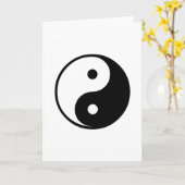 Yin Yang Black and White Illustration Sjabloon (Gele Bloem)