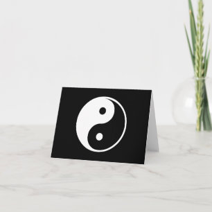 Yin Yang Black and White Illustration Sjabloon