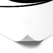 Yin Yang Black and White Illustration Sjabloon Poster (Hoek)