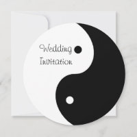 Yin Yang Black and White Wedding