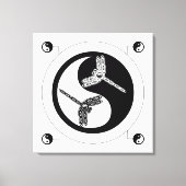 Yin Yang Black en White Figuur 8 Canvas Afdruk (Voorkant)