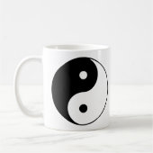Yin Yang Black White Classic Symbol Design Koffiemok (Links)