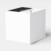 Yin Yang Black White Lotus Blossom Bedankdoosjes (Voorkant Zijde)