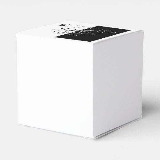 Yin Yang Black White Lotus Blossom Bedankdoosjes (Achterkant)