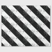 Yin Yang Black White Lotus Blossom Cadeaupapier (Vlak)