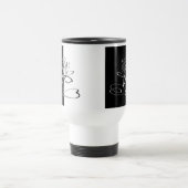 Yin Yang Black White Lotus Blossom Reisbeker (Center)