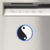 YIN-YANG blauw- magneet - Gepersonaliseerd (Insitu (Vaatwasser))