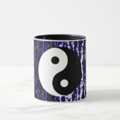 Yin Yang Blauwe Tranquiliteit Zen Energie Mok (Midden)