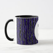 Yin Yang Blauwe Tranquiliteit Zen Energie Mok (Links)