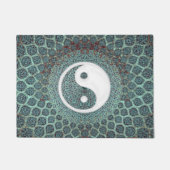 Yin Yang Blauwgroen Deurmat (Voorkant)