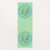 Yin Yang Bleke Green Workout, Pilates en Yogamat (Voorkant)