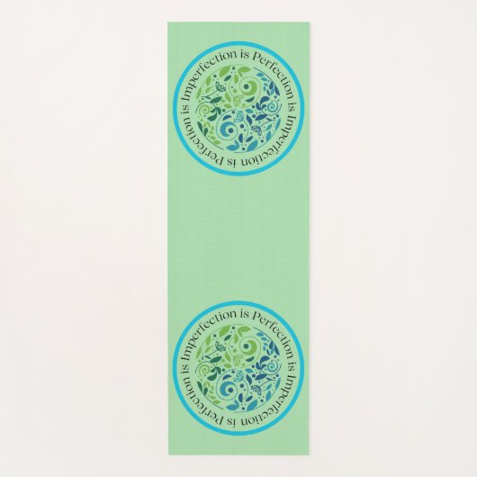 Yin Yang Bleke Green Workout, Pilates en Yogamat (Voorkant)