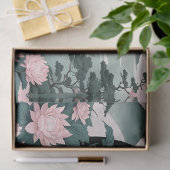 Yin Yang, Bloemenberg Roze Sage Blauwgroen Tissuepapier (Geschenk)